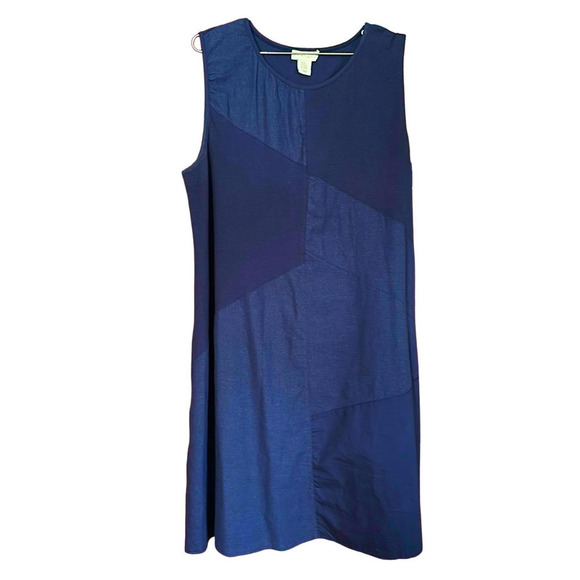 Cynthia Rowley linen/knit shift plus size 2X navy blue - Picture 1 of 4